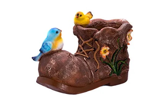 Birendy Figur, Zwerg mit Schildkröte - Gartenzwerg Dekofigur, wetterfest aus Polyresin, ideal für Innen und Außen, handbemalt und liebevoll gestaltet, bringt Freude in jeden Garten