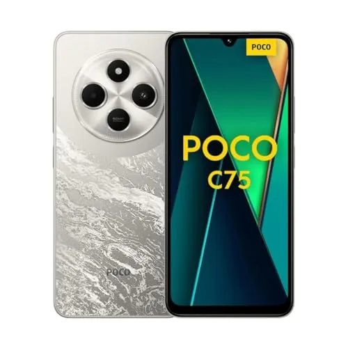 Xiaomi Poco C75 - 8 GB RAM, 256 GB Speicher, goldfarbenes Simlockfreies Smartphone mit beeindruckender Leistung