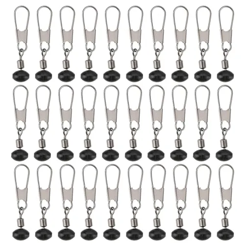 Create idea Angelperlen-Spinner für die Installation von Gleitpose und Köderkorb, kompatibel mit Waggler-Laufposen, kompatibel mit Futterkorb, 30 Stück, 30 mm