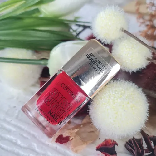 CATRICE STRONGER NAILS STRENGTHENING NAIL LACQUER 08 Solid Red. Neu💅