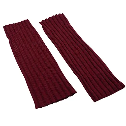 Doppelmoppel Damen Stulpen aus 100% Merinowolle in Merlot Rot - Stylische Pulswärmer aus mulesingfreier Merinowolle bieten optimalen Tragekomfort und Schutz vor Kälte. Vielseitig einsetzbar und dehnbar, passen sich ideal an jede Handgröße an. Gesamtlänge ca. 25 cm.