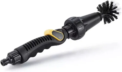 Rotierende Gartenbürste Felgenbürste zum Aufstecken auf den Gartenschlauch