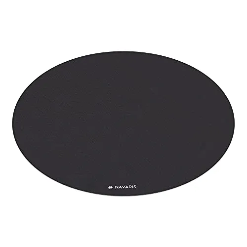 Navaris Yogamatte rund - Rutschfest und extra groß (Ø 120cm) - Sportmatte für Yoga, Pilates und Fitness, bietet optimalen Komfort und Stabilität dank 6 mm Dicke und rutschfester Oberfläche.