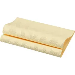 Duni Elegance-Servietten Lily cream, 40 x 40 cm, 40 Stück in beige von Duni