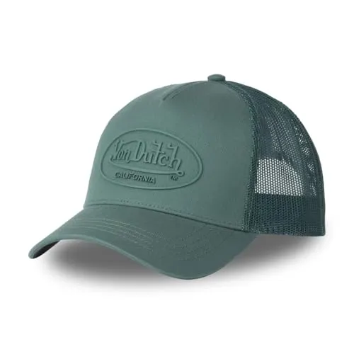 Von Dutch Trucker-Kappe für Damen & Herren - Verstellbare Trucker-Kappe mit Flausch-Logo, ideal für Fans amerikanischer Kultur. Einheitsgröße für optimalen Komfort und vielseitigen Stil.