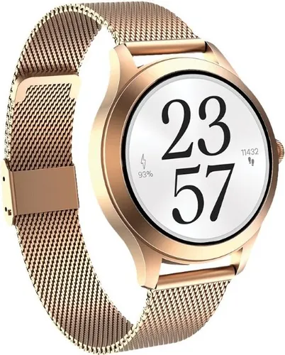 Maxcom Smartwatch FW44 Gold 1,28 Zoll TFT-Display - Die elegante Maxcom Smartwatch FW44 in Gold kombiniert Stil und Funktionalität. Mit einem schlanken Design, vielseitigen Fitnessfunktionen und langer Akkulaufzeit ist sie der perfekte Begleiter für einen aktiven Lebensstil.