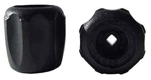 HTD Ventilhandrad für Ventile aus Hartplast in schwarz Ersatzteil 12