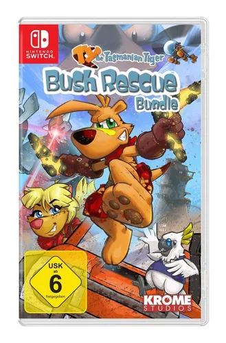 TY the Tasmanian Tiger Bush Rescue Bundle - Switch [EU Version] - Sonstige Spiele: Erlebe das aufregende Abenteuer im australischen Outback mit TY und entdecke 40 Level, neue Bumerangs und verbessertes Gameplay in atemberaubender HD-Grafik!