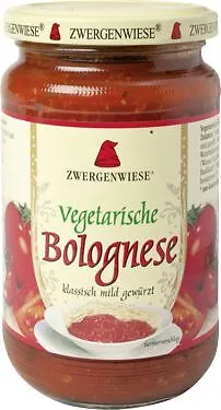 Zwergenwiese Vegetarische Bolognese bio - Bio-Sauce für vielfältige Gerichte, ideal für Pasta, Pizza und mehr – schnell und lecker für jede Gelegenheit!