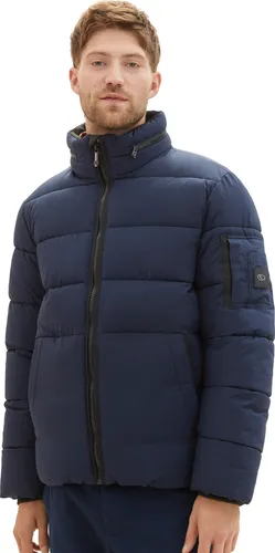 TOM TAILOR PUFFER JACKET Herren Winterjacke - Funktionsjacken - Warme, wasserabweisende Pufferjacke mit versteckter Kapuze und praktischen Taschen, ideal für kalte Tage.