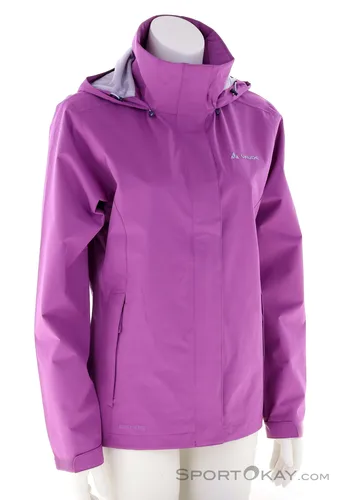 VAUDE Damen Funktionsjacke Escape Light - Leichte und moderne Allroundjacke, wasserdicht und atmungsaktiv, ideal für aktive Frauen. Mit verstauter Kapuze im Kragen für zusätzlichen Komfort.