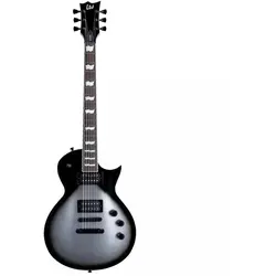 ESP LTD EC-256 Silver Sunburst Teardrop