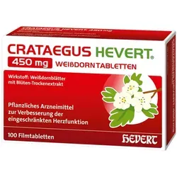 Crataegus Hevert 450 mg Weißdorntabletten