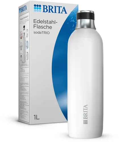 Brita Wasser Zu-/Aufbereiter-Zubehör sodaTRIO Edelstahlflasche groß