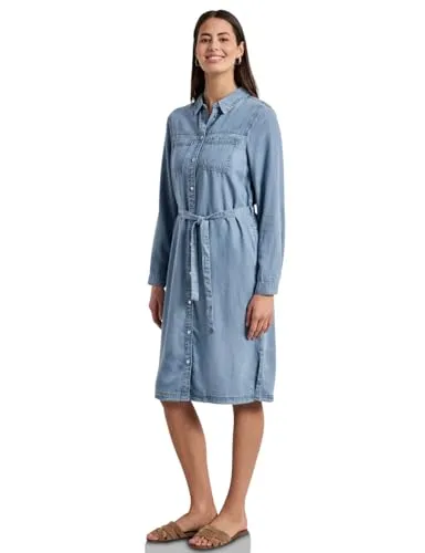 Street One Knielanges Kleid im Washed-Look Light Blue Soft von Street One