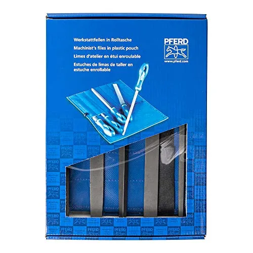 Werkstattfeilen-Set WRU 5-tlg. in Rolltasche 200mm von PFERD