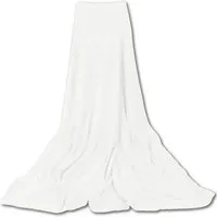 Bestgoodies Mikrofaser Decke Weiß Champagner 70 x 100 cm