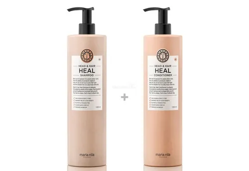 Maria Nila Head & Hair Heal XXL Set - Shampoo 1000 ml + Conditioner - Hochwertiges Haarpflege-Set mit 1000 ml Shampoo und Conditioner, ideal für gesunde Haarpflege und intensive Feuchtigkeit. Perfekt für die tägliche Anwendung.
