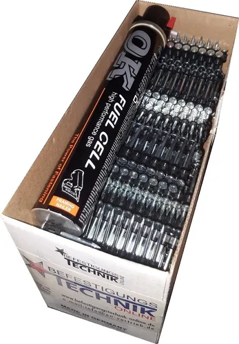 Betonnägel 2,6x35mm Gas rot für Betonnagler - Sonstige Werkzeuge, ideal für vielseitige Befestigungen in Mauerwerk, Holz und Beton – inklusive 1000 Nägel und 1x Gas für effizientes Arbeiten.