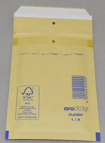 aroFOL® CLASSIC Luftpolsterversandtaschen br 12x17,5cm - No.1 für A7 200