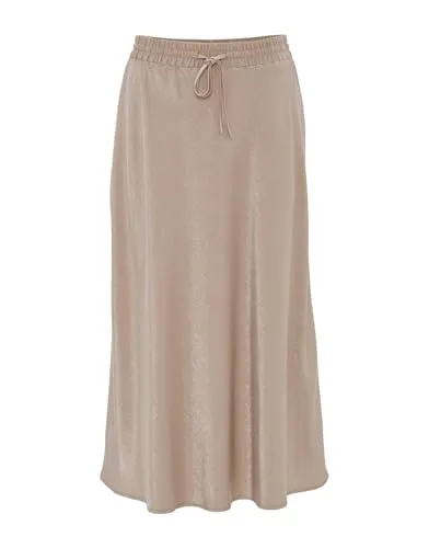 OPUS Midirock - Eleganter Viskose-Mix - Röcke aus 83% Viskose und 17% Polyamid, Größe 34, in warm taupe für einen stilvollen Look.