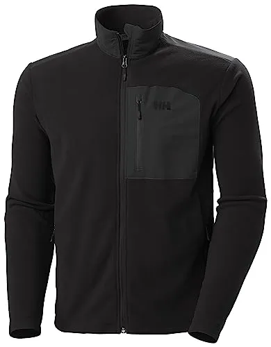 Helly Hansen Daybreaker Block Micro Herren Fleecejacke - Schwarz - M - Funktionsjacke aus weichem, atmungsaktivem Fleece, ideal für Outdoor-Aktivitäten und als leichte Wärmequelle.