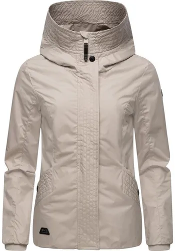 Ragwear Damen Übergangsjacke Vannesa Bone 3XL - Funktionsjacken: Modische, leichte und wasserdichte Jacke mit Kapuze - ideal für kühle Frühlingstage und Herbstwanderungen.