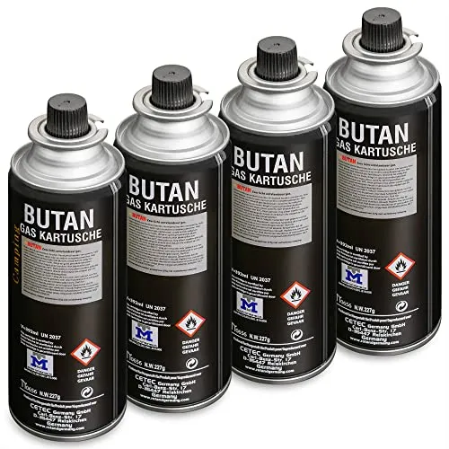 Greenpoint Gaskartuschen 4 Stück- Gaskartuschen 227g, gas kartusche, gaskartusche, campingkocher gas, camping gas, butangas, butan gaskartusche 227g, campinggas, gaskocher kartusche, gasflaschen