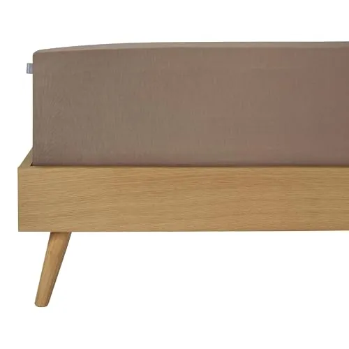 Schiesser Spannbettlaken Elli - 150 x 200 cm - Braun - Hochwertiges Jersey Elasthan Spannbettlaken von SCHIESSER, ideal für hohe Matratzen. Atmungsaktives Material sorgt für besten Schlafkomfort. Pflegeleicht und fusselfrei, perfekt für Ihr Schlafzimmer.