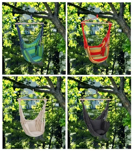 GartenHero Hängesessel - 120 kg max. Hängestuhl - Hängesessel mit zwei Kissen in vier Farben, ideal für Garten, Balkon oder Terrasse. Genießen Sie entspannende Momente in Ihrer Wohlfühloase!