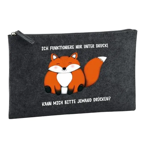 Huuraa Kulturbeutel Drück Mich Fuchs Geschenk