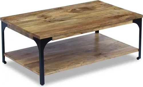The Living Store Couchtisch Mangoholz 100x60x38 cm