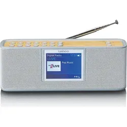 Lenco PDR-046GY - DAB+ Radio mit Bluetooth 5.0 - DAB+ Radio in kompakter Größe mit Bluetooth 5.0 für erstklassigen Klang und bis zu 7 Stunden kabellosen Musikgenuss. Ideal für unterwegs!