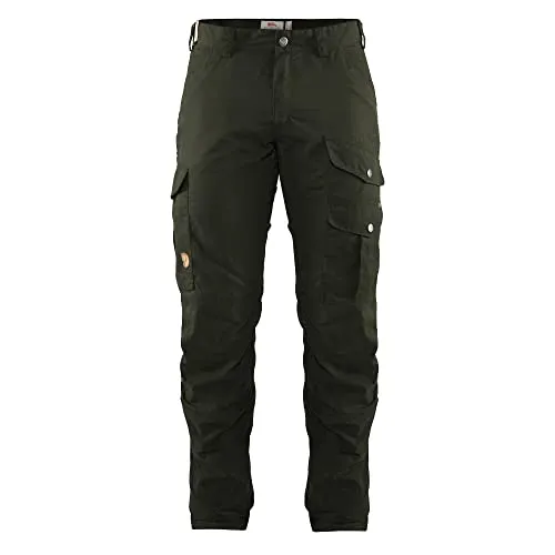 Fjallraven Herren Barents Pro Hunting Broeken M, Deep Forest - Wanderhosen aus strapazierfähigem G-1000 Silent Eco, wind- und wasserabweisend, mit praktischen Beintaschen und verstellbaren Beinabschlüssen für optimalen Komfort.