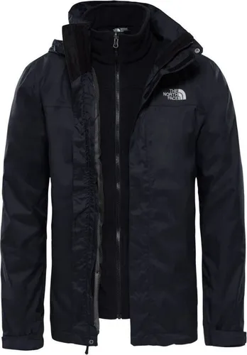 The North Face Herren Doppeljacke Evolve II Triclimate, schwarz (TNF Black), XL - Funktionsjacke mit wasserdichter DryVent-Technologie, ideal für wechselhaftes Wetter und Outdoor-Aktivitäten.
