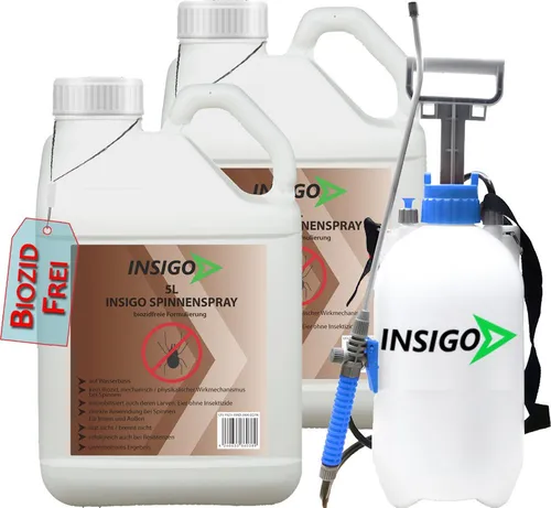 INSIGO Spinnenspray - INSIGO ist ein innovativer Hilfsstoff zur gezielten Bekämpfung von Insekten. Ideal für Innen- und Außenbereiche, sorgt es für schnelle und effektive Anwendung gegen viele Schädlinge.