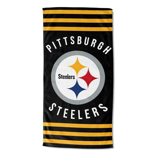 NFL Badetuch Pittsburgh Steelers in schwarz von Northwest
