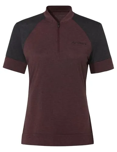 VAUDE Women's Altissimo Q-Zip Radshirt lila L (42) - Atmungsaktives und schnelltrocknendes Radshirt aus elastischem Material, ideal für sportliche Aktivitäten. Pflegeleicht und mit umweltfreundlichen Technologien gefertigt.