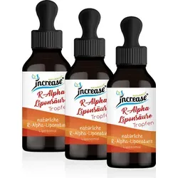 increase NATURALLY Liposomale R-Alpha-Liponsäure 1000mg - 3 für 2 Aktion - Nahrungsergänzungsmittel in Tropfenform, unterstützt die Zellgesundheit und bietet antioxidativen Schutz. 180 ml für optimale Vitalität.