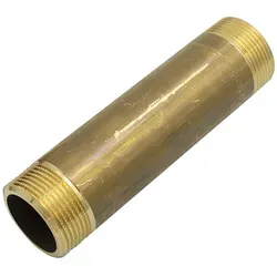 General Fittings - Messing Fiitting Rohrdoppelnippel 1 1/4 Zoll X 150mm Dn32 Rohrnippel