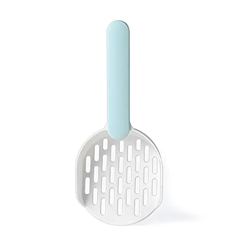 jiuzcare Katzenklo Schaufel blau 26cm Katzenstreu Grob Ergonomischem Griff Katzen für Katzenstreu-Schaufel Plastik Katzentoilette Cat Litter Scoop Streuschaufel Behälter für Haustier Katzen Kätzchen