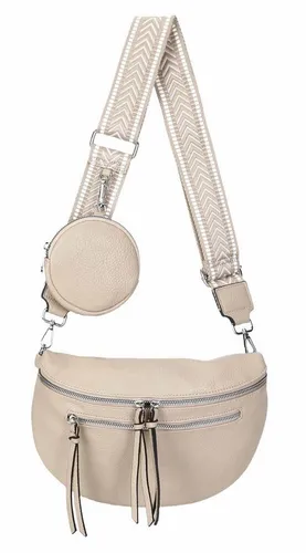 ITALYSHOP24 Schultertasche Damen Gürteltasche Umhängetasche CrossBody Schultertasche CrossOver, Brusttasche, Hüfttasche, Bodybag, Muster Taschengurt, leicht Gewicht
