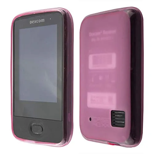 caseroxx Schutzhülle für Dexcom G6 Receiver in pink – Flexibles TPU-Case aus stoßfestem Gummi, passgenaue Handy-Tasche mit Kantenschutz & rutschfestem Grip