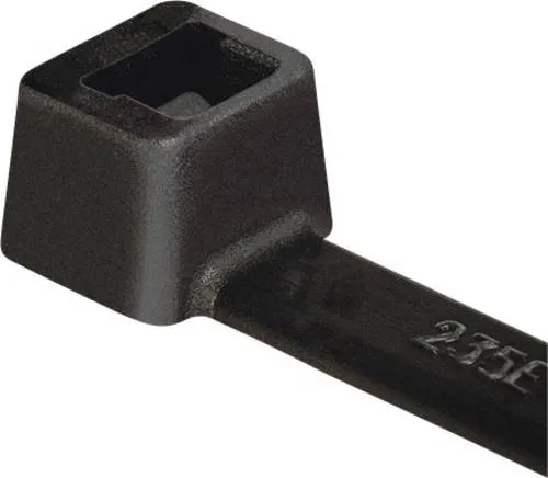 HellermannTyton Kabelbinder T120XM-PA66HS-BK, Schwarz 50 St. - Kabelbinder für extreme Temperaturen von -40 bis 105 °C, 600x7,6 mm, hitzestabil und ideal für professionelle Anwendungen in Büro und Technik.