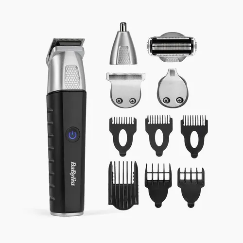 BaByliss MT812E LithiumPower 11-in-1 Barttrimmer - Haar- & Bartschneidegeräte, vielseitiger 11-in-1 Trimmer für präzise Schnitte und perfekte Pflege zu Hause.