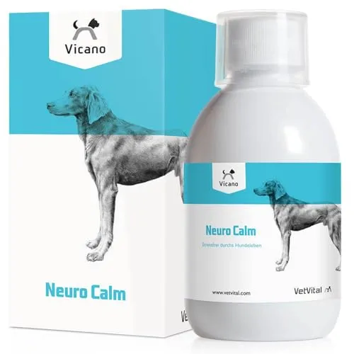 VetVital Vicano Neuro Calm | 250 ml | Ergänzungsfuttermittel für Hunde | Mit Baldriantinktur