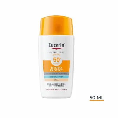 EUCERIN Sun Fluid Hydro Protect Face hell LSF 50+ 50 ml von Beiersdorf Eucerin