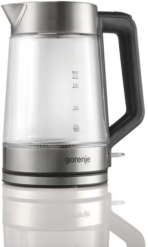 K17GED 1,7 l Wasserkocher 2200 W Edelstahl - Wasserkocher mit 1,7 l Fassungsvermögen und 2200 W Leistung für schnelles Erhitzen, ausgestattet mit langlebigem Edelstahl und Strix-Technologie für höchste Sicherheit.