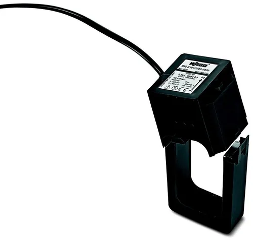 WAGO 855-51005A - Kabelumbau-Stromwandler 1000 A/5 A - Messumformer für unkompliziertes Nachrüsten in bestehenden Anlagen, ohne Unterbrechung des Strompfades. Ideal für enge Räume, schnelle Montage und geeignet für isolierte Leiter bis Ø 42 mm.