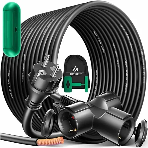 KESSER® Verlängerungskabel 25m in schwarz von Kesser